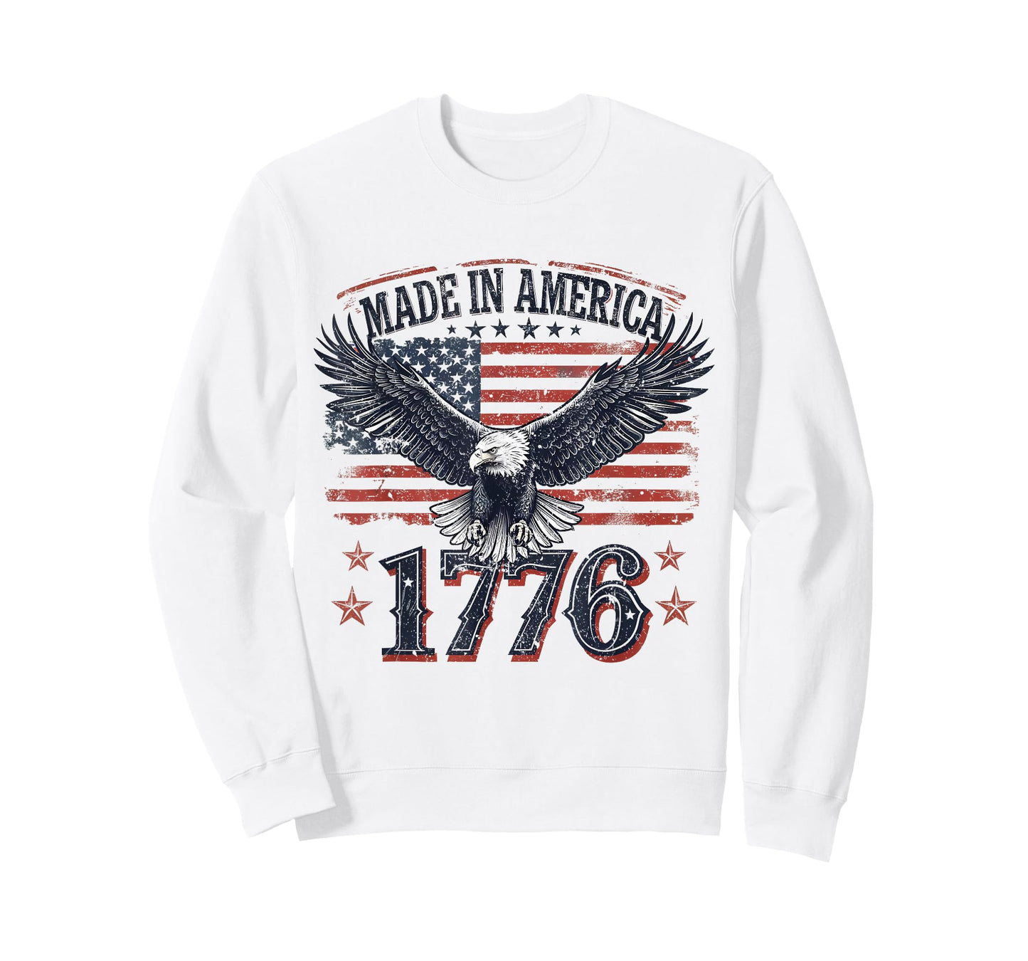 Made in America 1776 Eagle USA Patriotic 4th of July T-Shirt