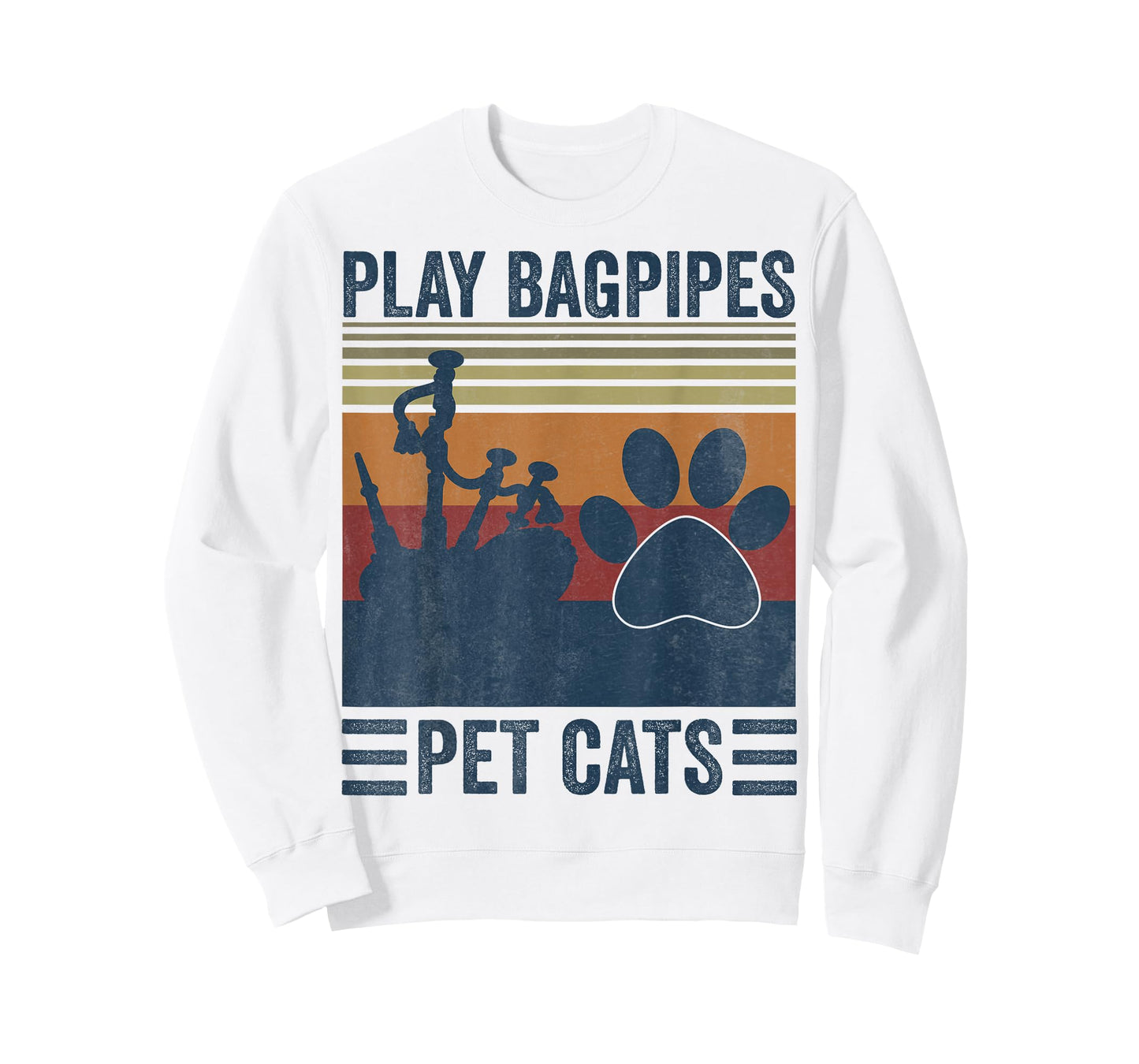 Funny Cat lover and Bagpipe Player - Pet Cats Play Bagpipes T-Shirt