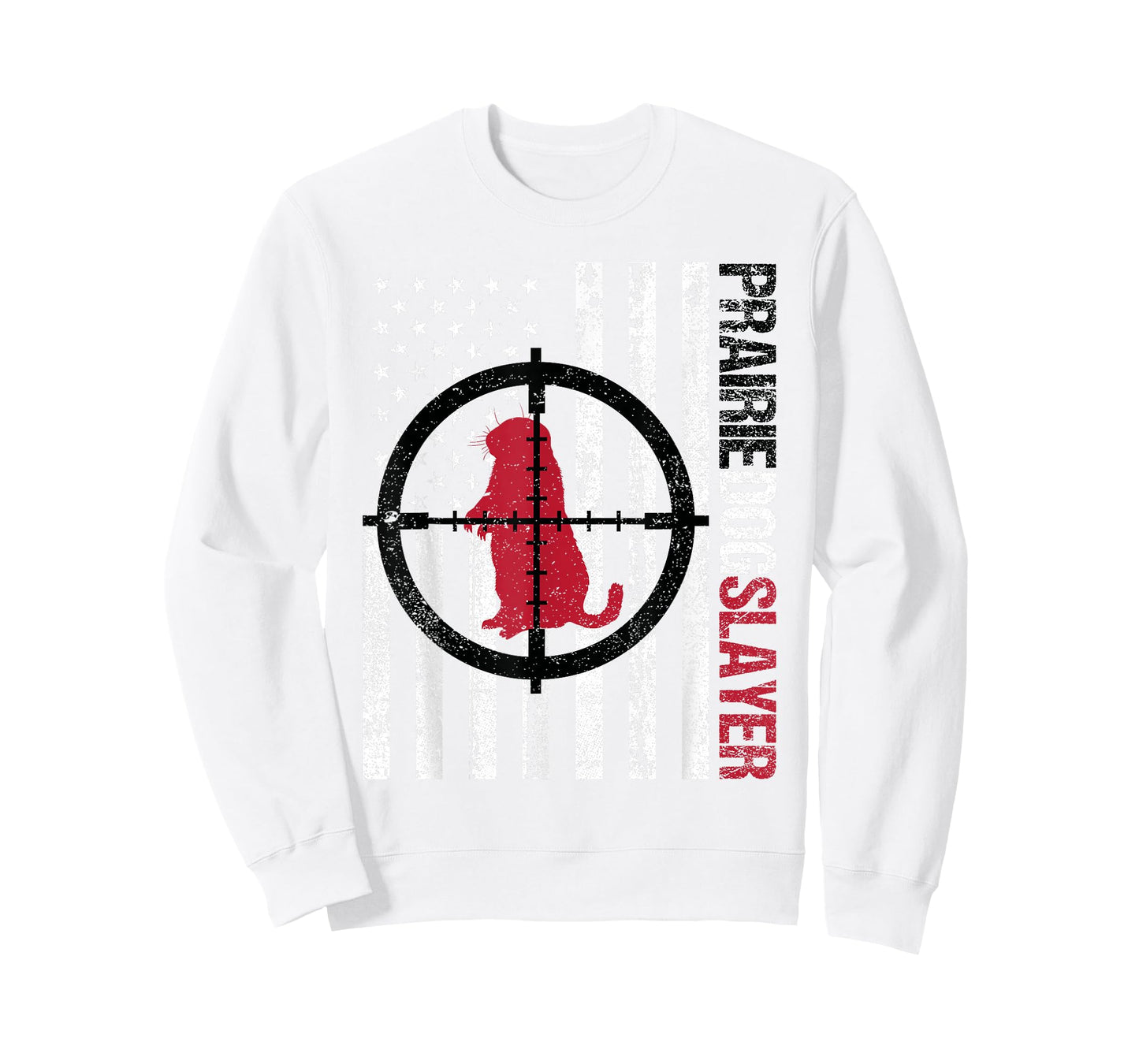 American Flag Prairie Dog Hunting Prairie Dog Slayer T-Shirt
