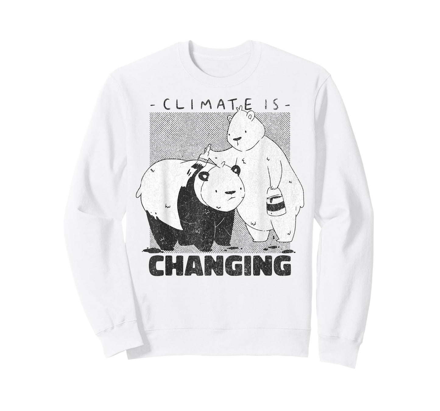 Climate is changing Bear panda Earth Lover Climate Change T-Shirt