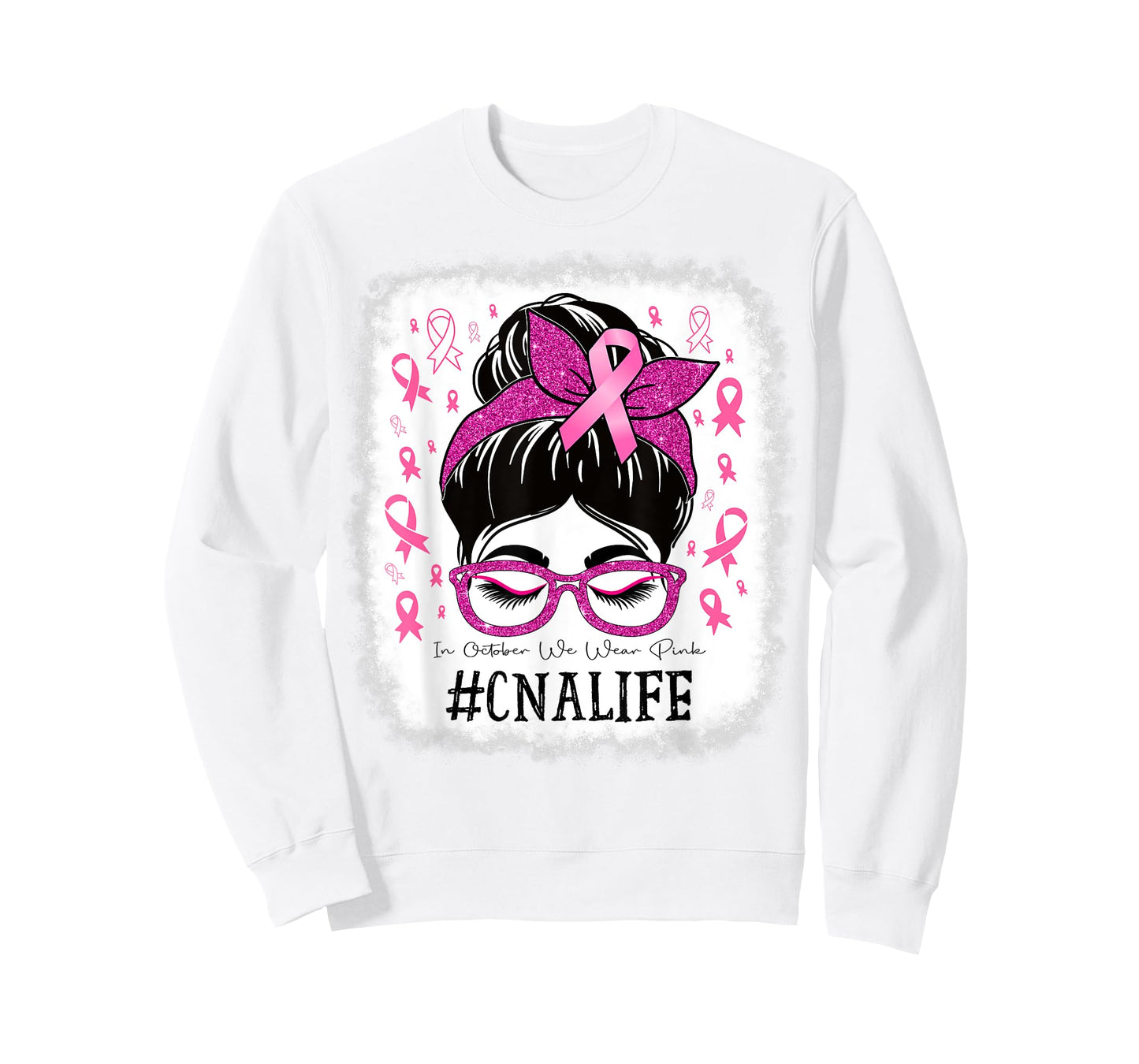CNA Certified Nursing Assistant Breast Cancer Awareness T-Shirt