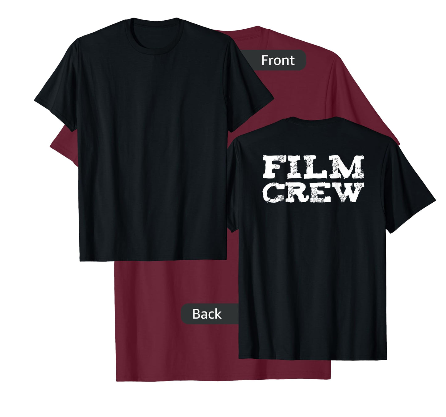 Back ONLY Film Crew TV Camera Production Shirt T-Shirt