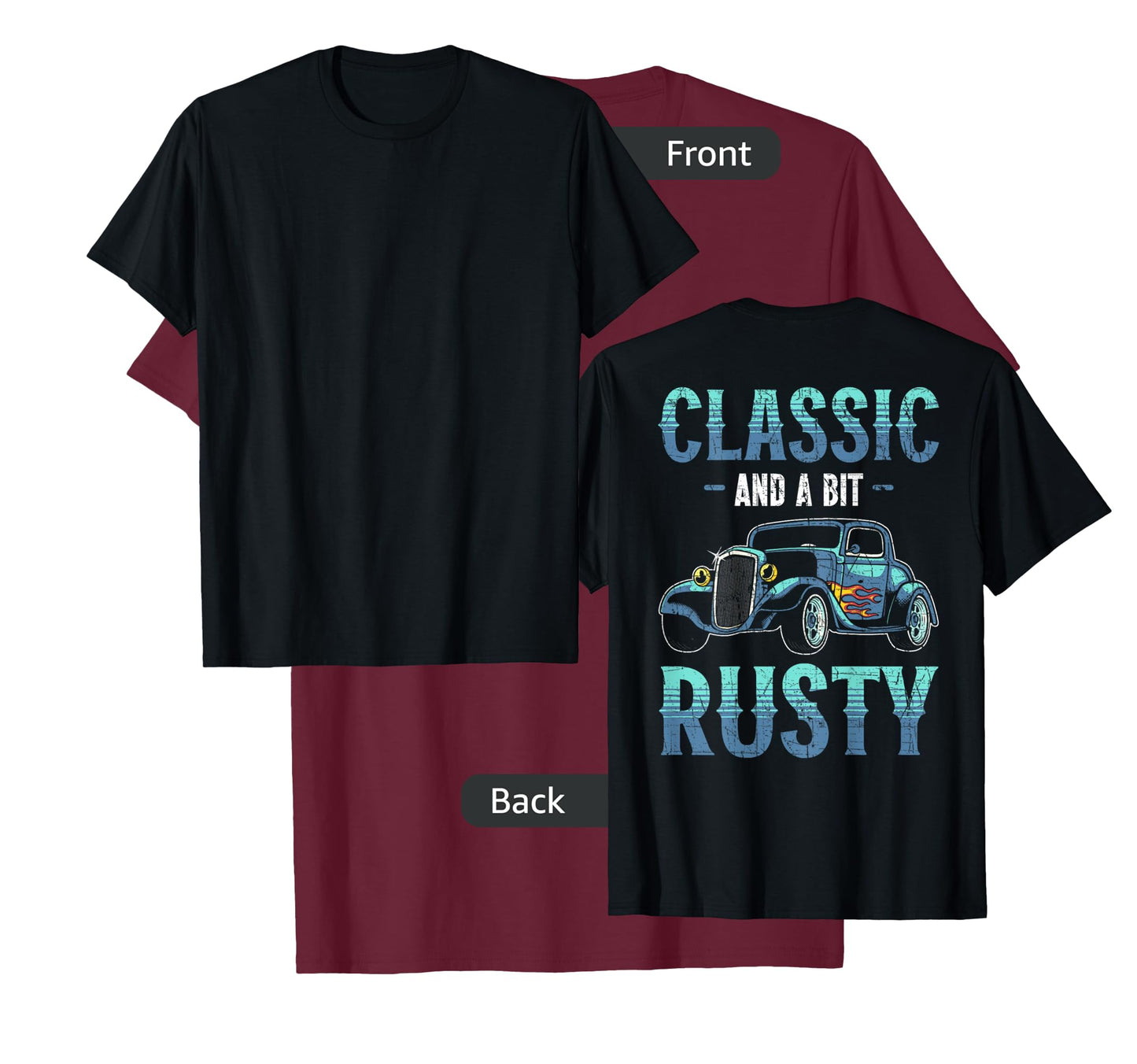 Backprint Restore Vintage Car Auto Detailing T-Shirt