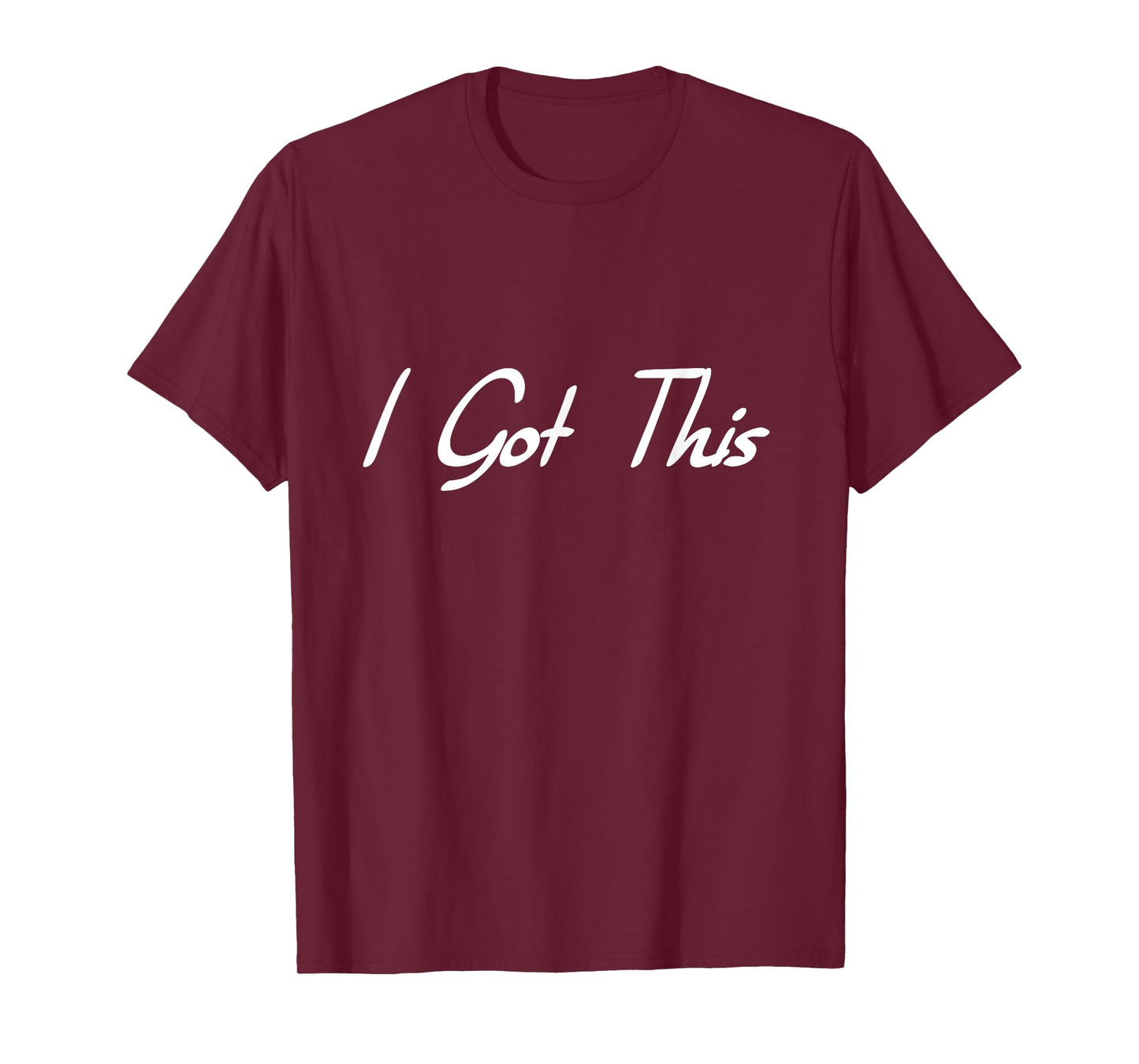 I Got This Motivational T-Shirt - Black - Unisex - Small - Modern Casual - Letter Print - Short Sleeve