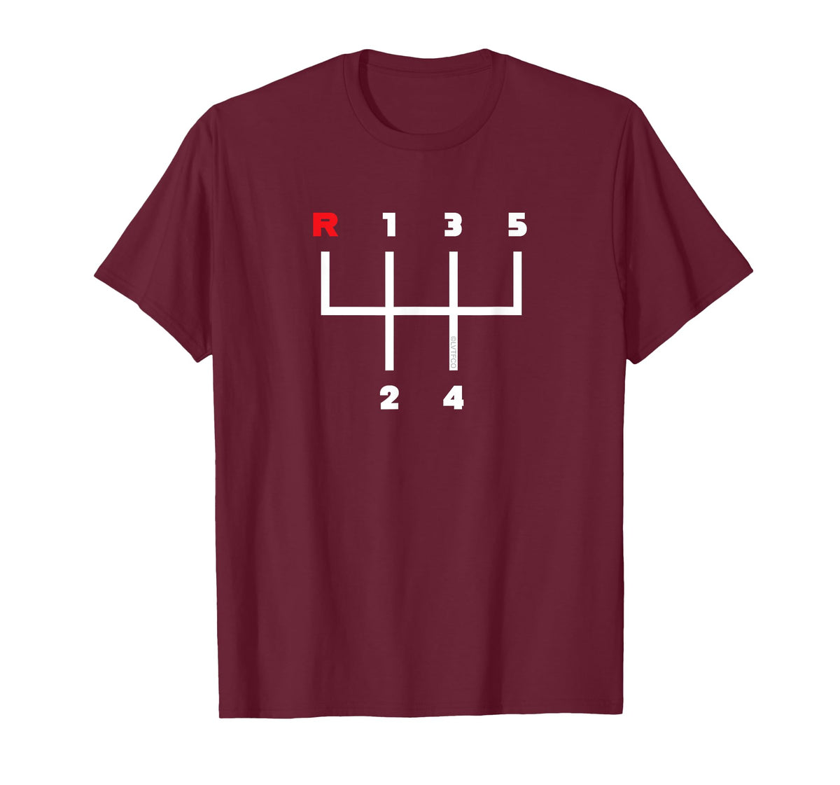 Car Gear Shifter Pattern Manual Transmission (5 Speed) T-Shirt