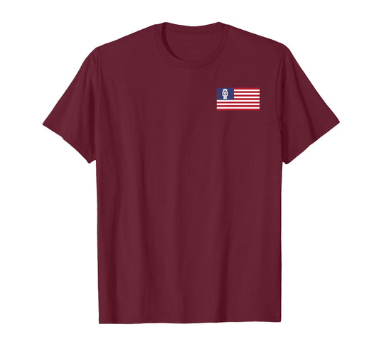Fire Sprinkler Head American Flag T-Shirt