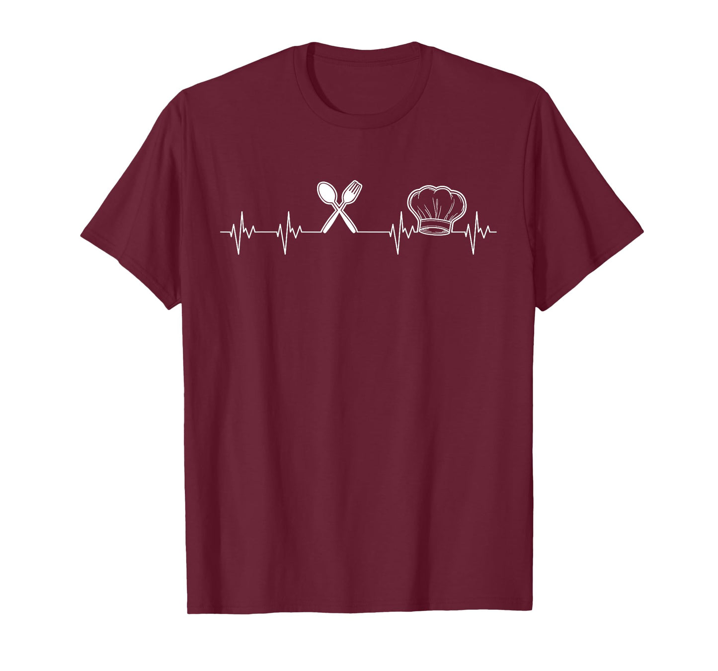 Chef Heartbeat Funny Culinary Chef Gift Cooking Lover T-Shirt