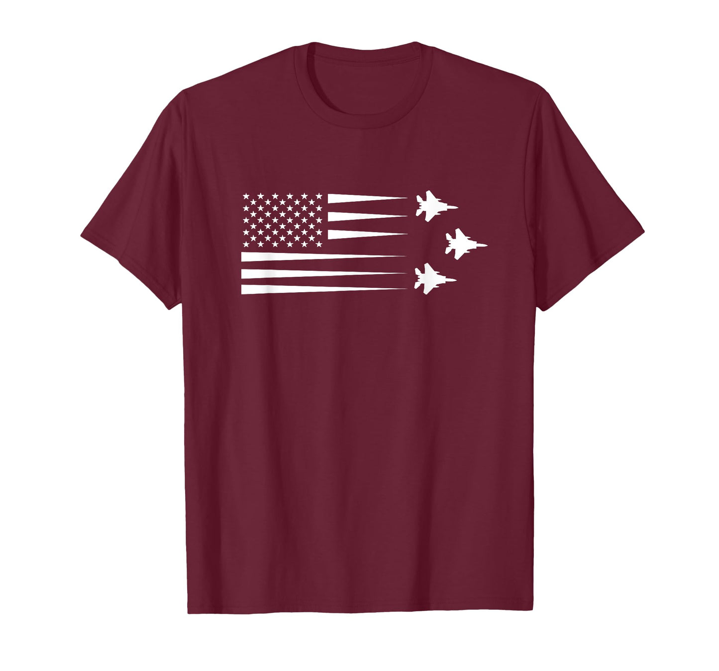 F-15 Eagle US American Flag T-Shirt