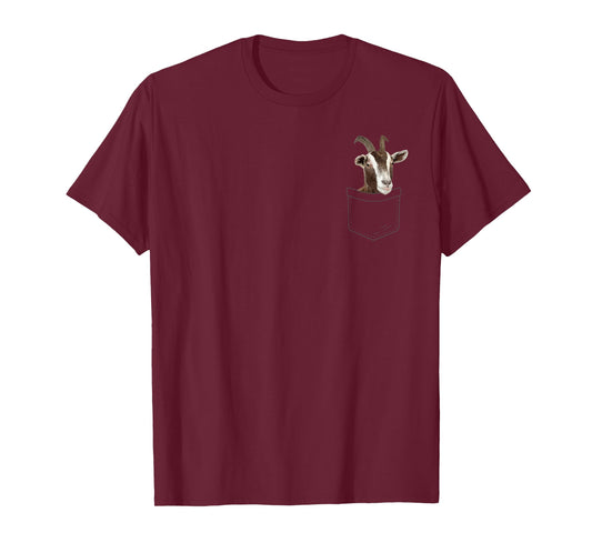 Cool Goat For Men Women Pocket Goat Whisperer Farm Animal T-Shirt