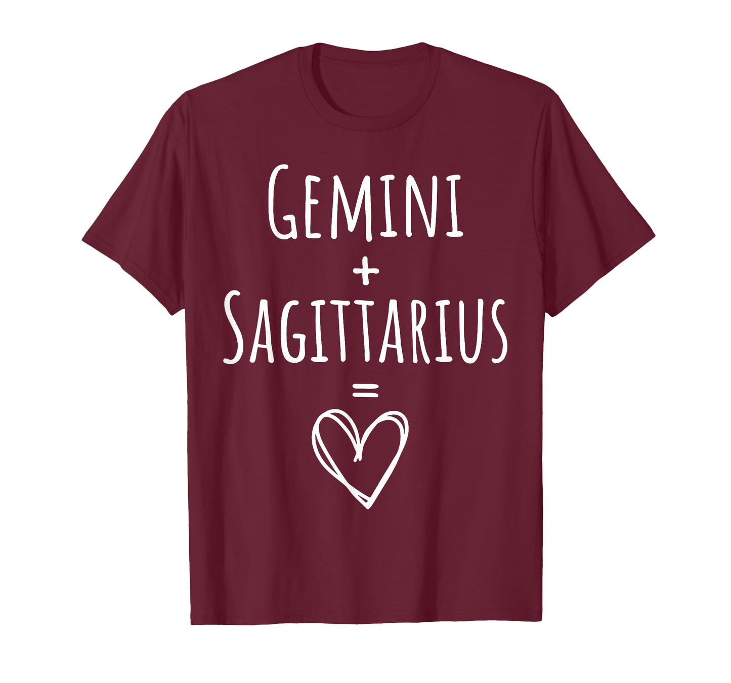 Gemini and Sagittarius Couple Matching Zodiac Sign T-Shirt