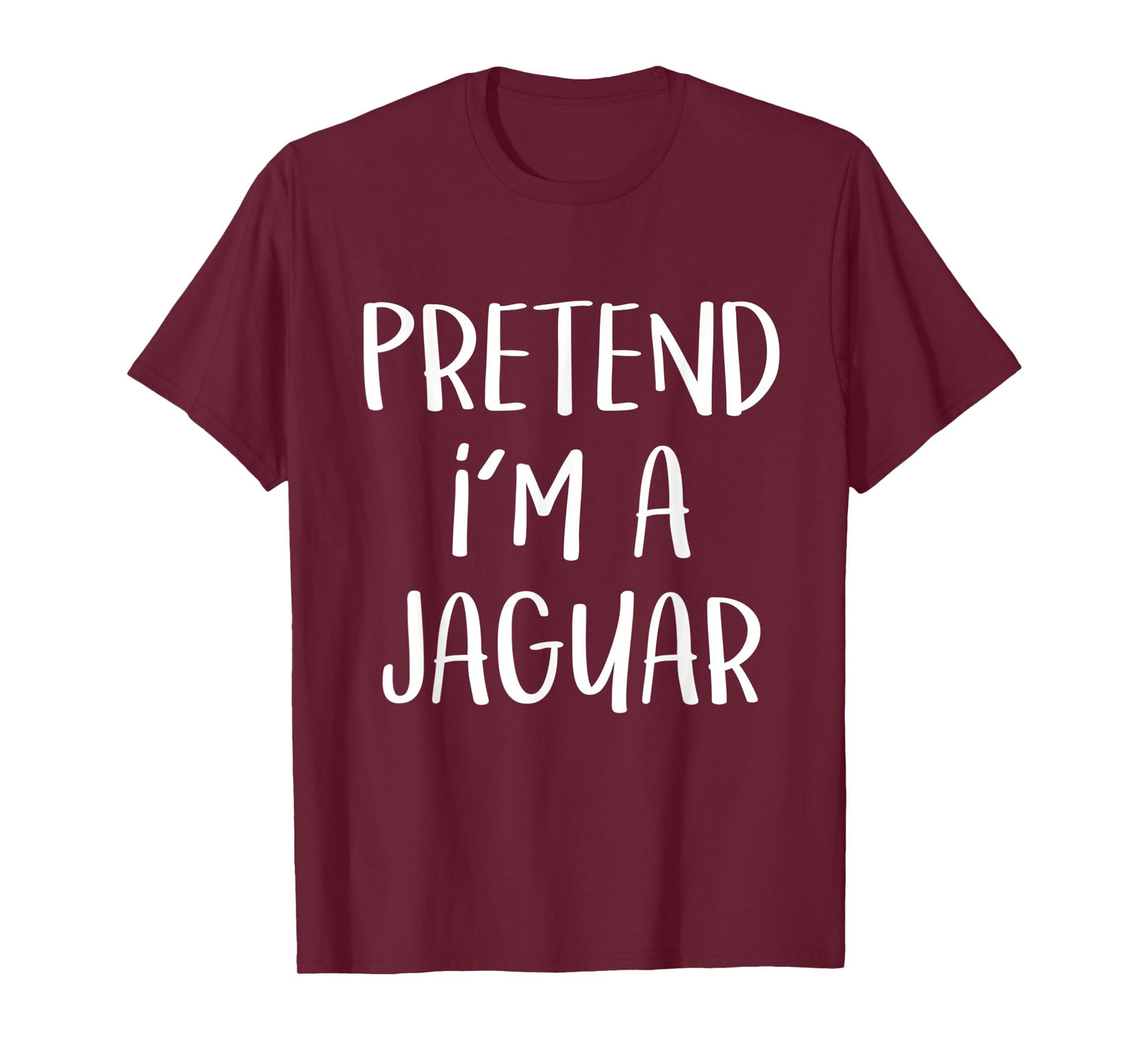 Pretend I'm A Jaguar Costume Party Funny Wild Cat Halloween T-Shirt for Men Women Kids