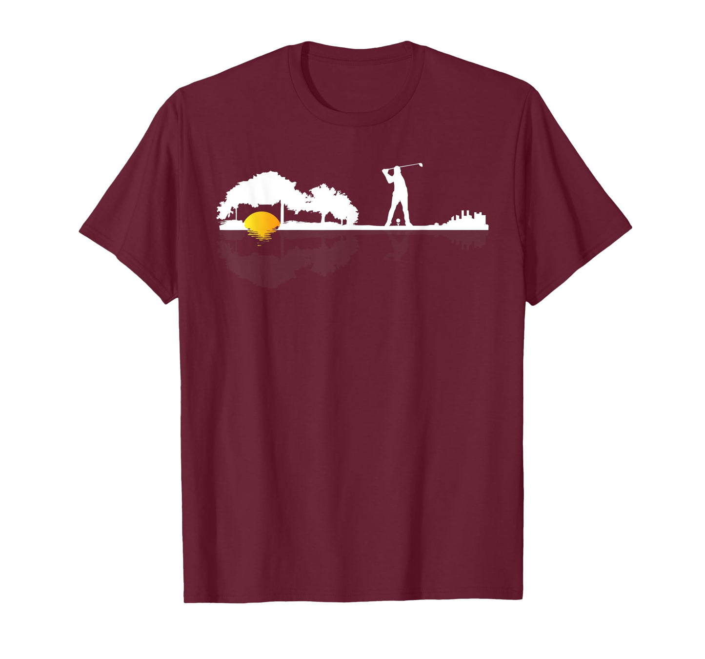 Cool Guitar Golf Player Gift Guitarist Golfer Unique Golfing T-Shirt