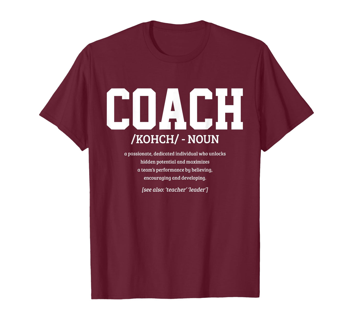 Coach Definition Funny Handball Football Trainer Sport T-Shirt