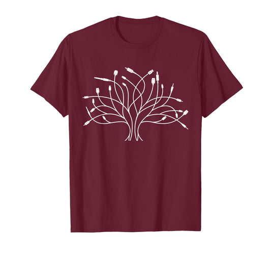 Synth Audio Cable Synthesizer T Shirt Synthwave Synthesizer T-Shirt