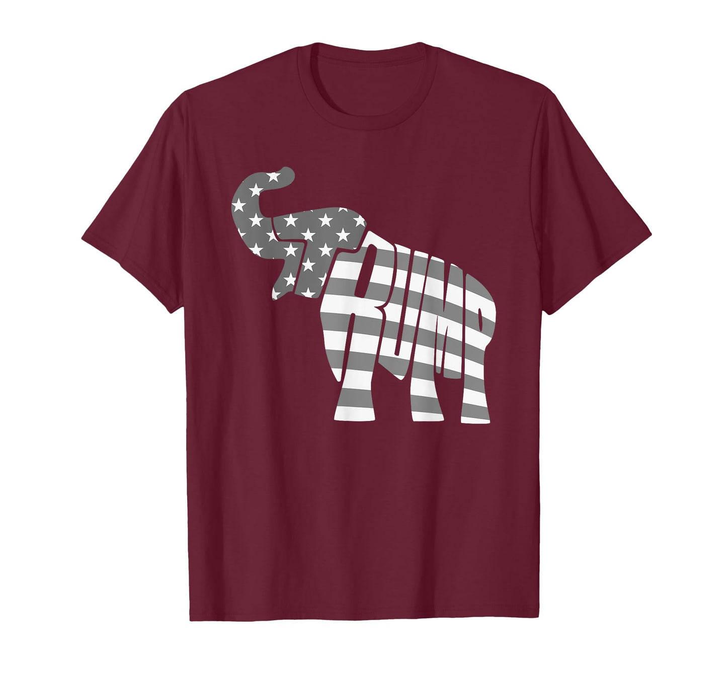 Cute Trump Gift | Proud American Flag Elephant For Men Women T-Shirt