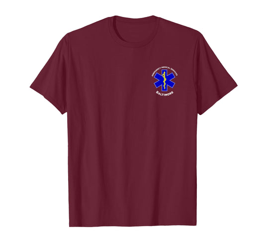 Baltimore Maryland EMS Emergency Medical Services EMT Duty T-Shirt