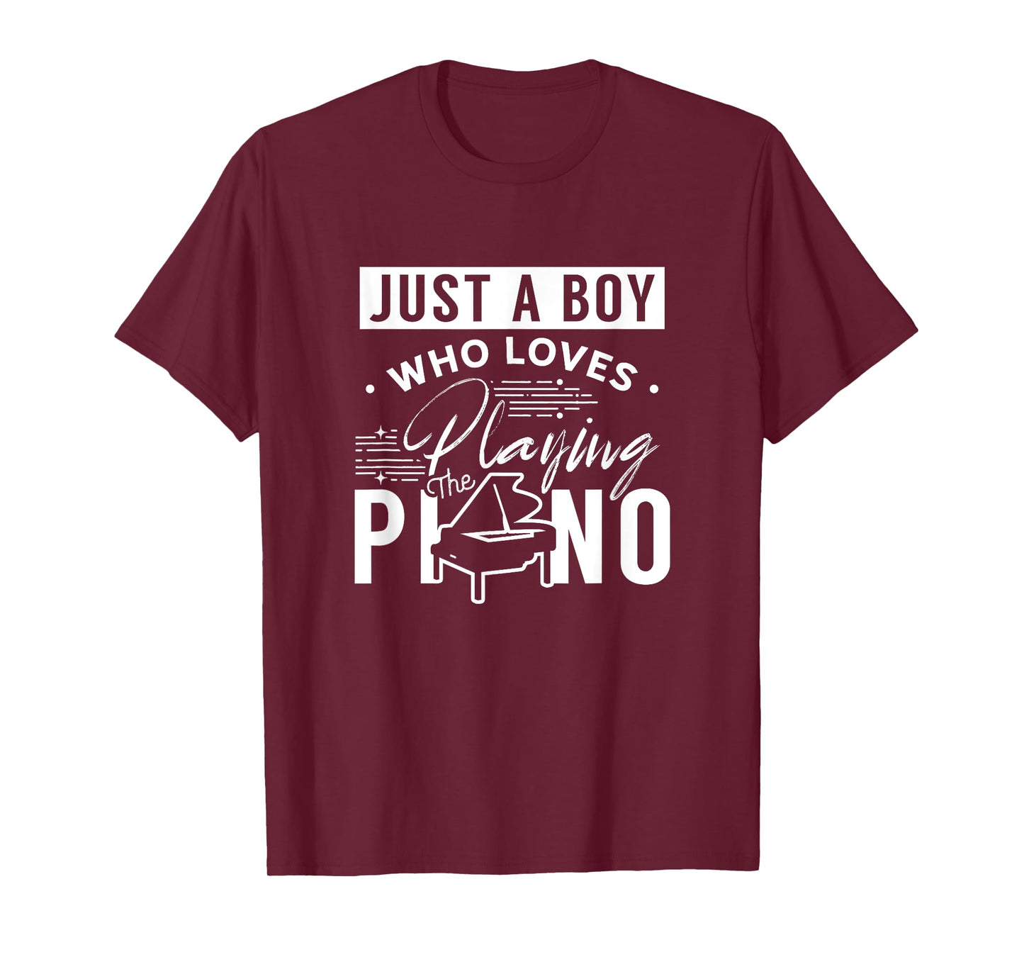 A Boy Who Loves Playing The Piano Pianist Musician Pianos T-Shirt