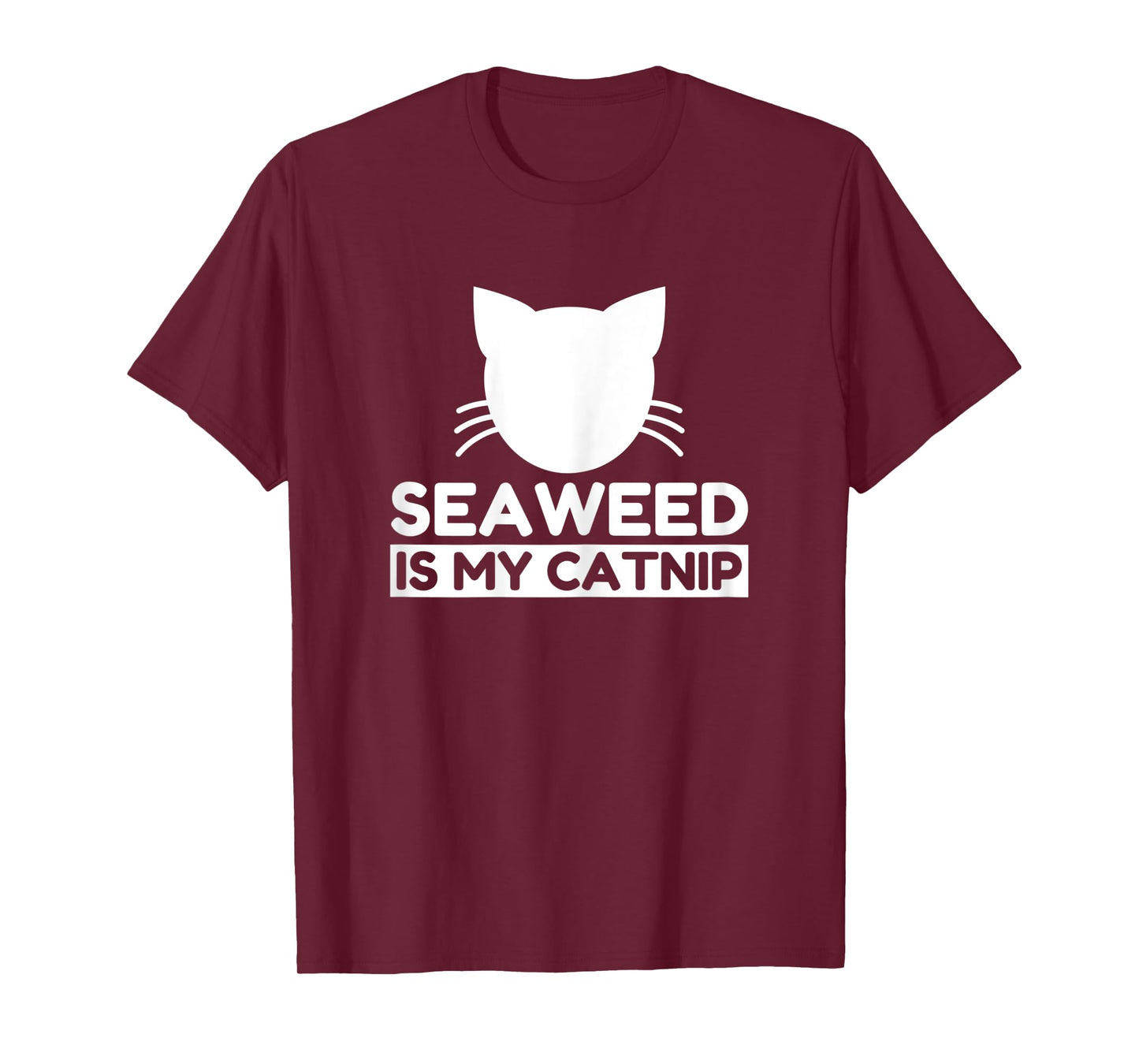 Seaweed Lover Funny Cute Cat Gifts Women Kids T-Shirt