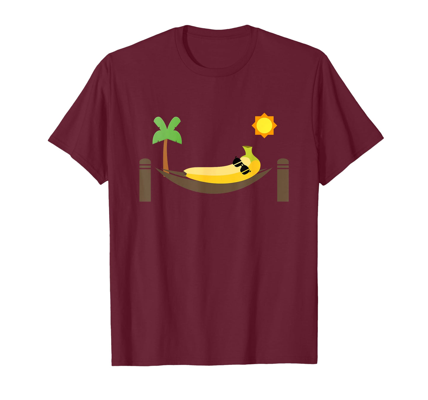 Banana in a Hammock Punny Fruit T-Shirt