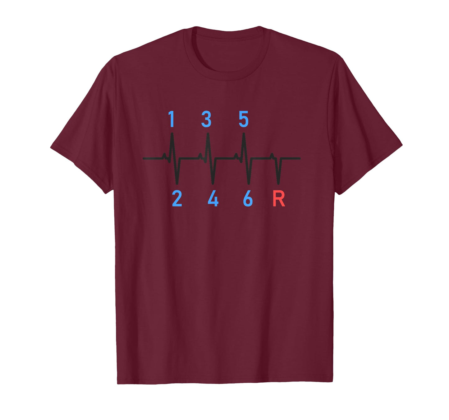 6 Speeds Gear Shift Manual Transmission Funny Car Race Gift T-Shirt