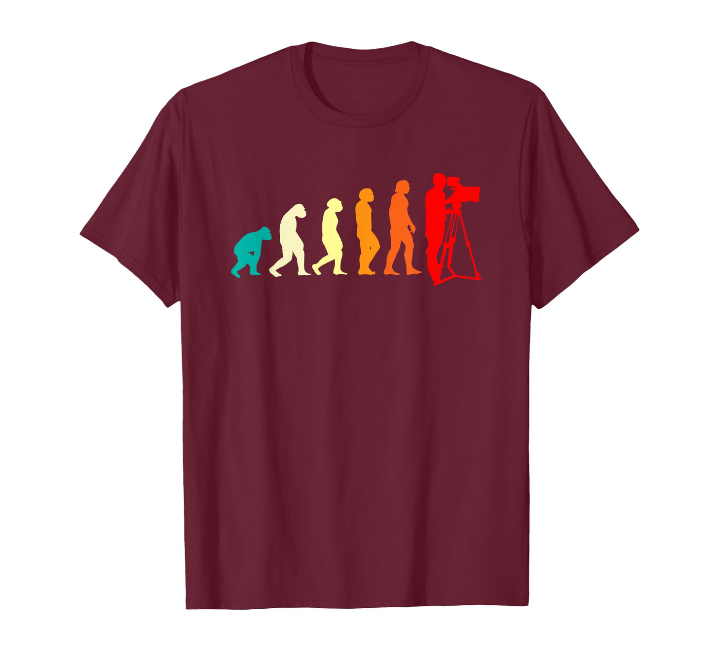 Film School Filmmaker Cinematographer Evolution Retro T-Shirt