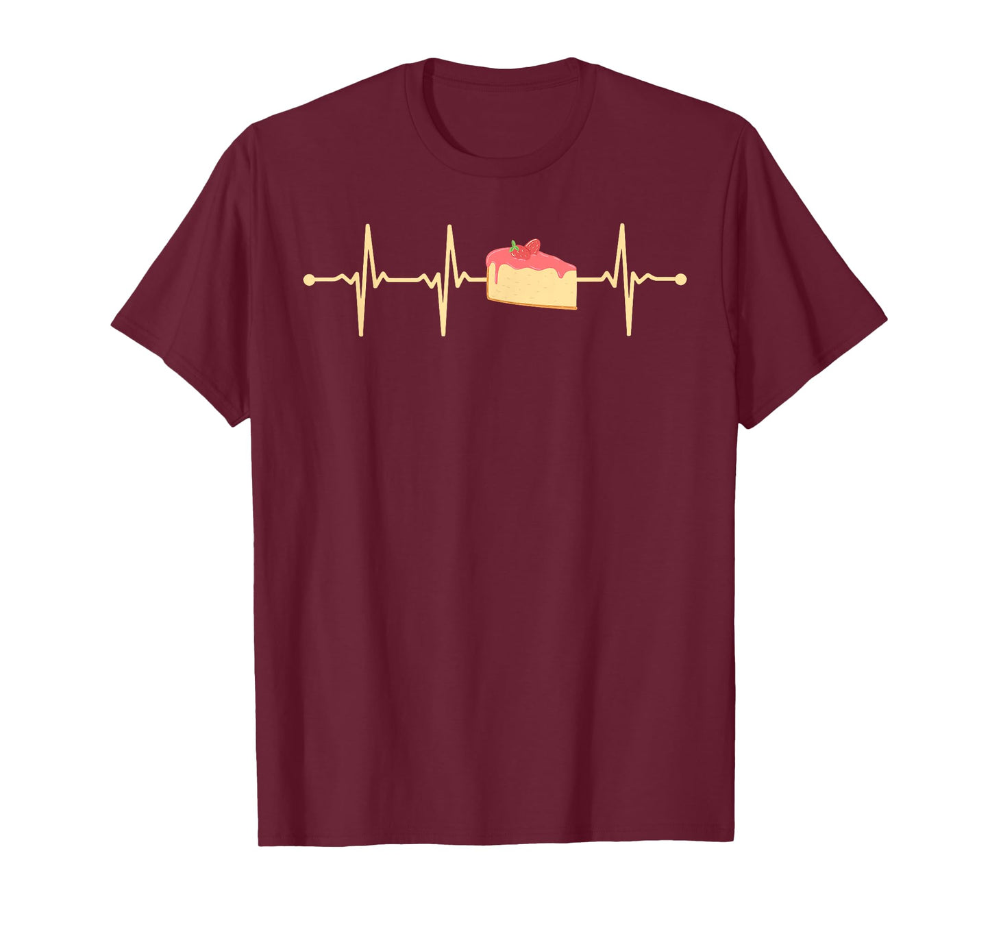 Cheesecake Heartbeat - Funny Cheesecake Lover T-Shirt