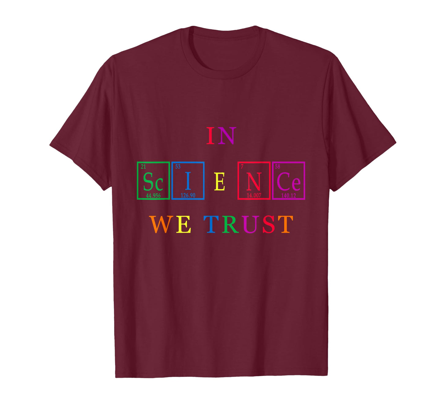 Cute Rainbow In Science We Trust T-Shirt - Gay Pride Shirt T-Shirt