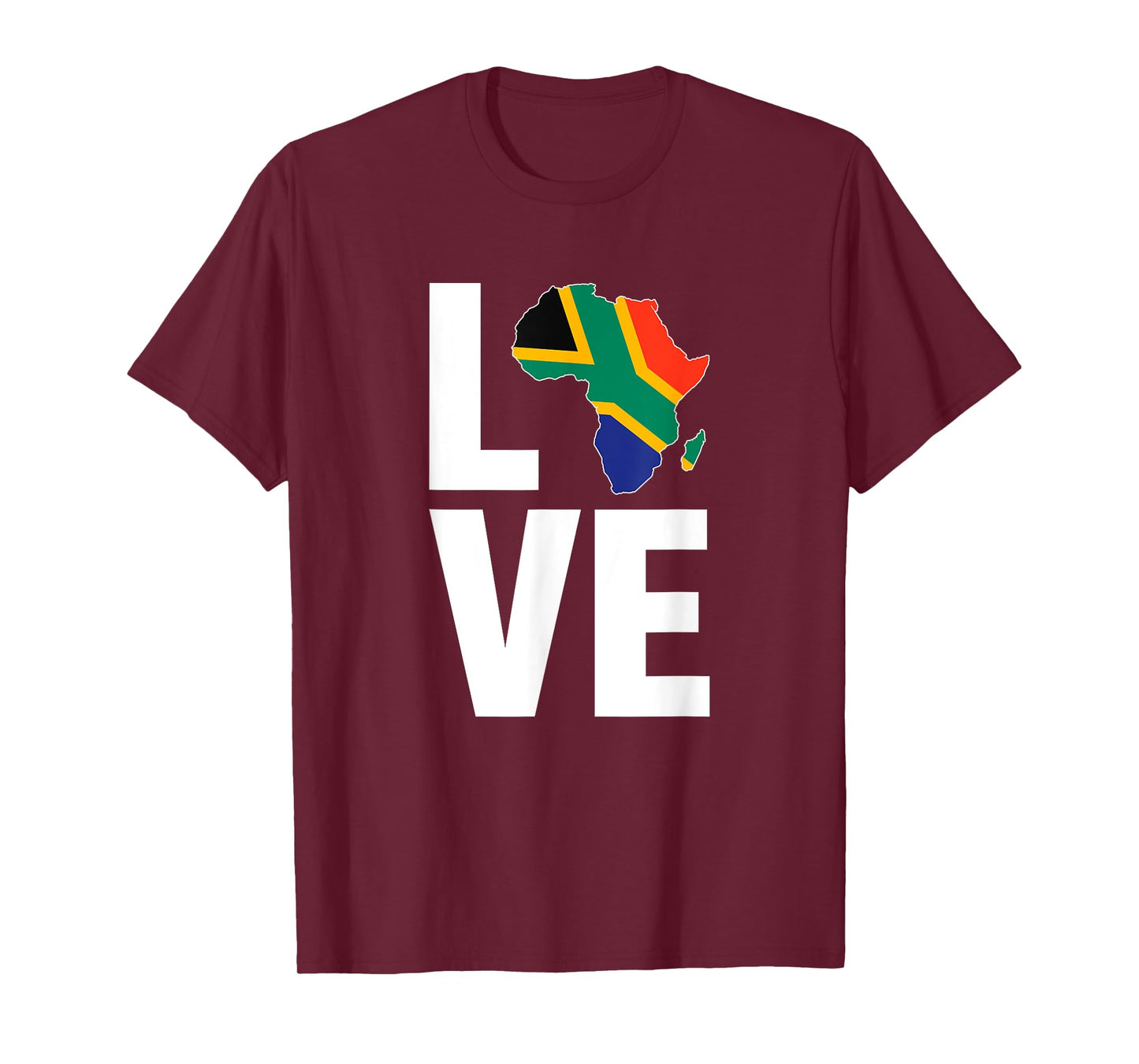 South African T Shirt Gift Love Flag Colors T-Shirt