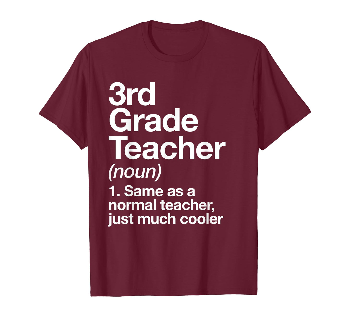 3rd Grade Teacher Definition Funny Back To School First Day T-Shirt