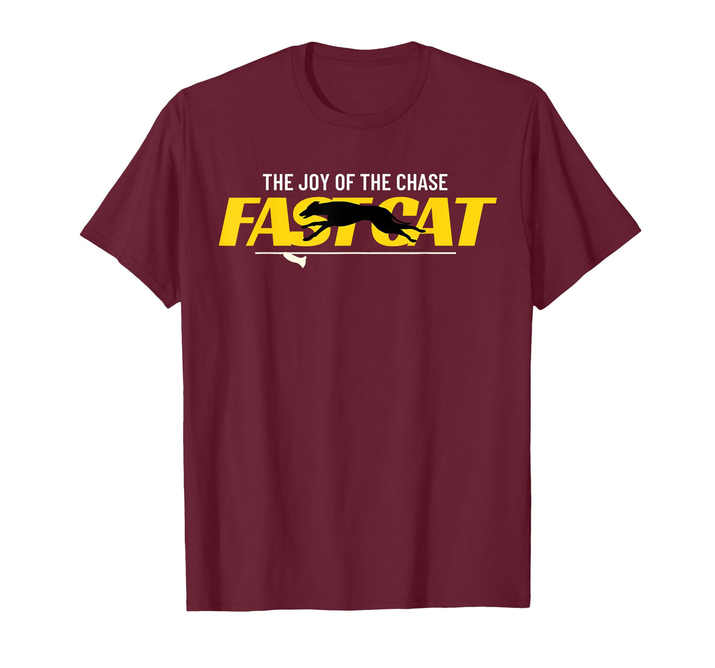 Funny Vintage Fast Cat Dog Sport Men Women Kids T-Shirt
