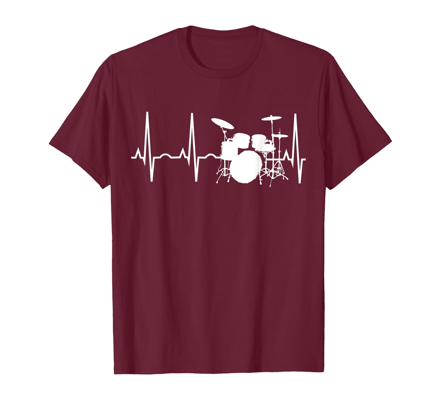 Drummer Heartbeat Shirt for Drummers Percussionist T-Shirt T-Shirt