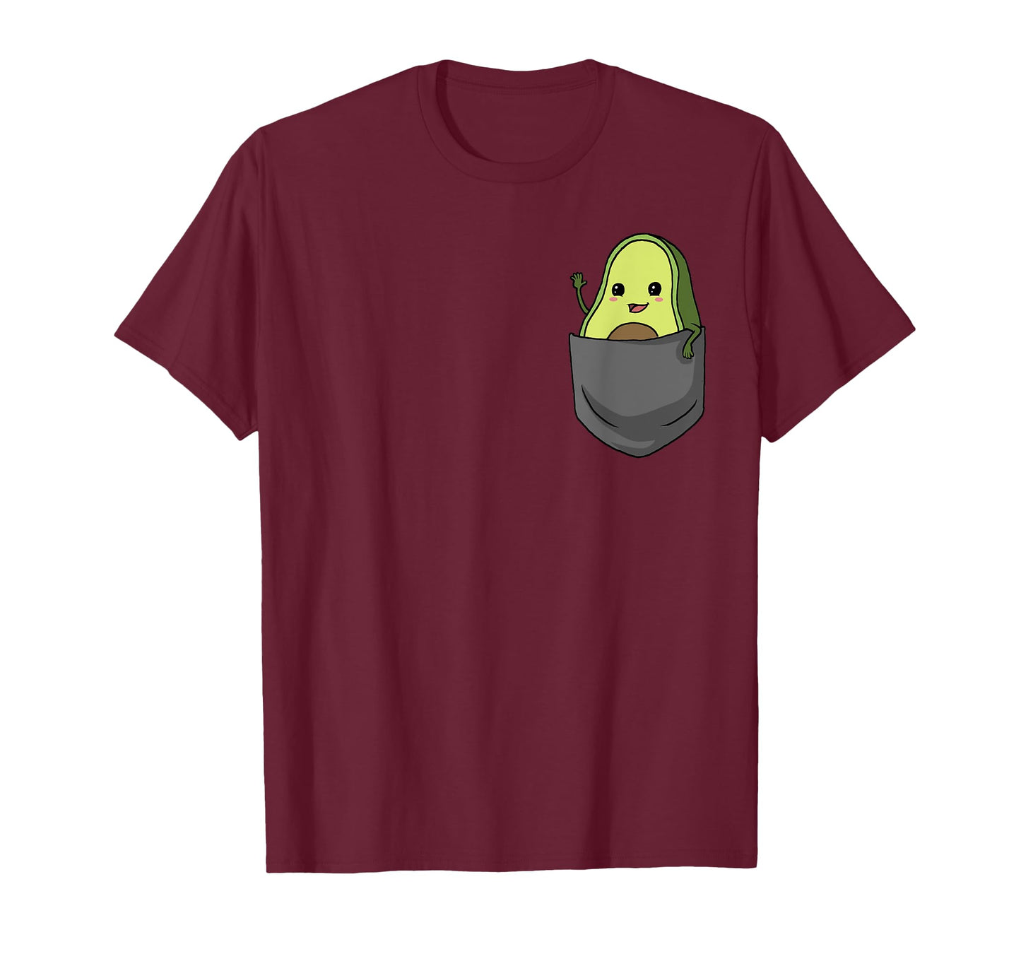 Avocado Pocket Funny Avocado in Pocket T-Shirt Small