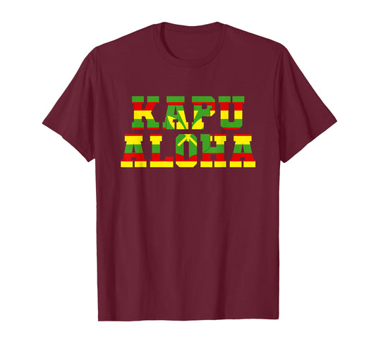 Native Hawaiian Flag Kanaka Maoli - Kapu Aloha T-Shirt