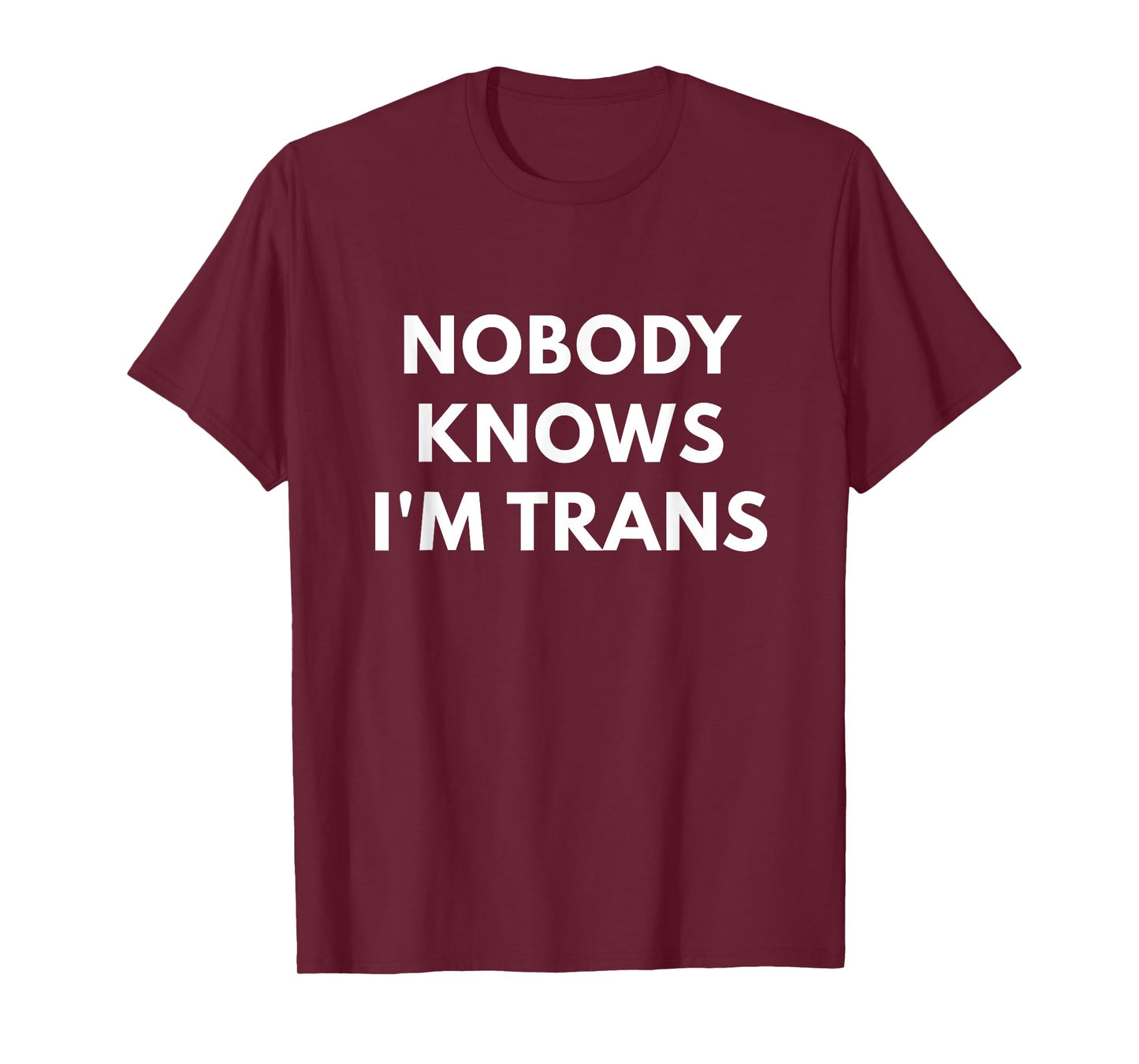 Nobody Knows I'm Trans t-shirt - Transgender Rights shirts T-Shirt