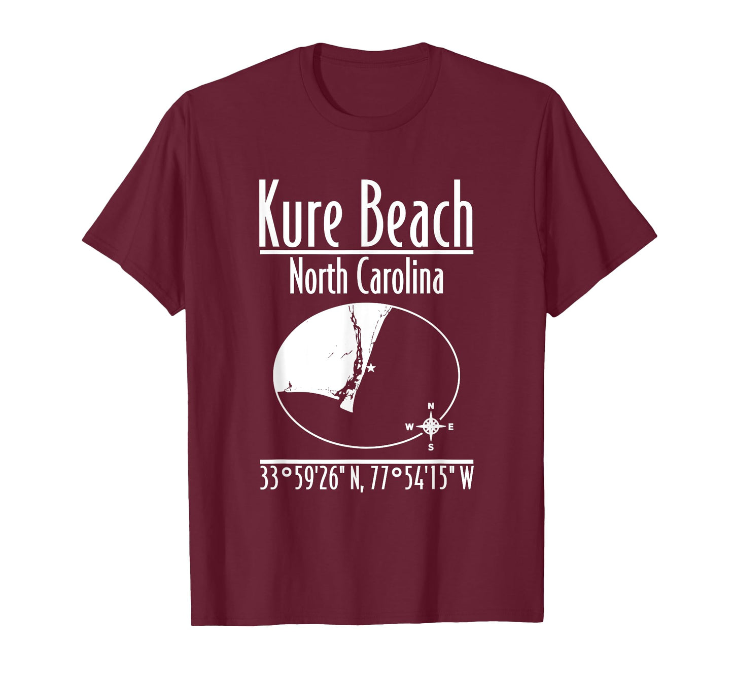 Modern Kure Beach - North Carolina T-Shirt