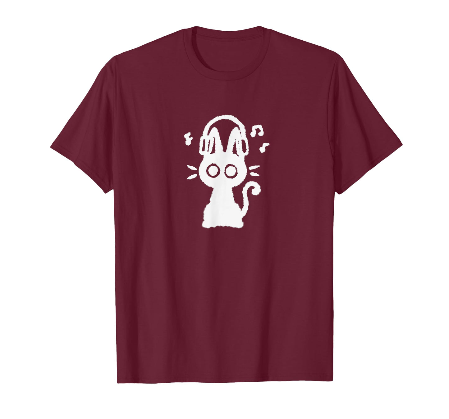 90s Y2K Funny Cute Tomcat Cat Kitten with Headphone Headset Men Women Kids T-Shirt