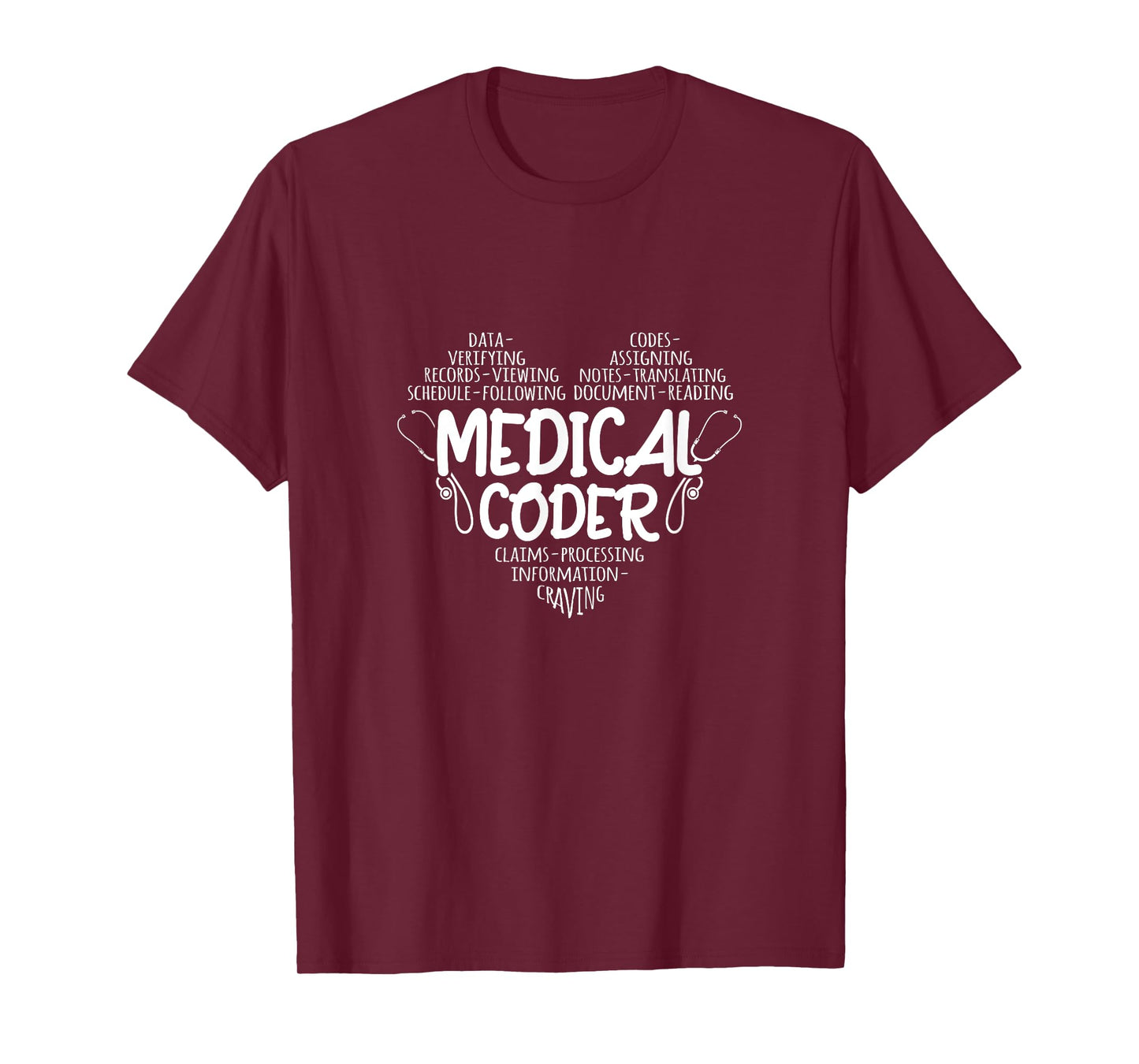 Coding Heart Medical Coder T-Shirt
