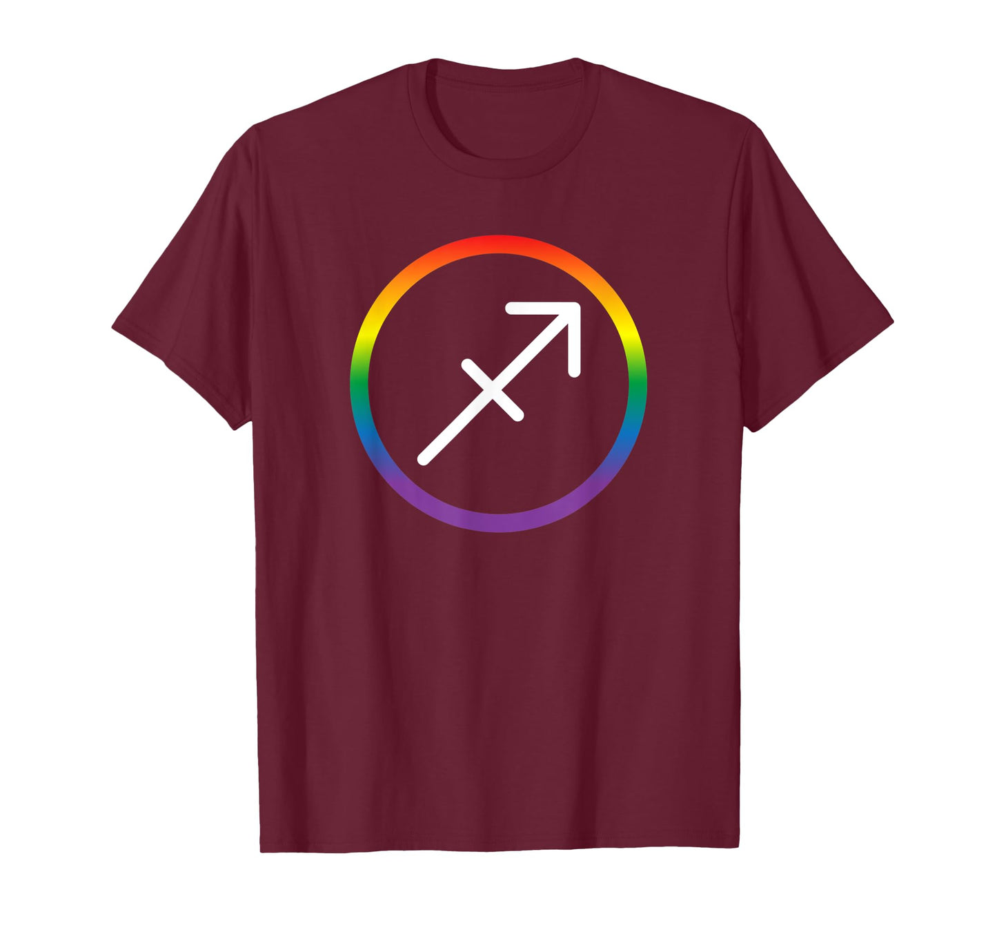 Sagittarius Zodiac Sign LGBTQ LGBT Rainbow Gay Pride T-Shirt
