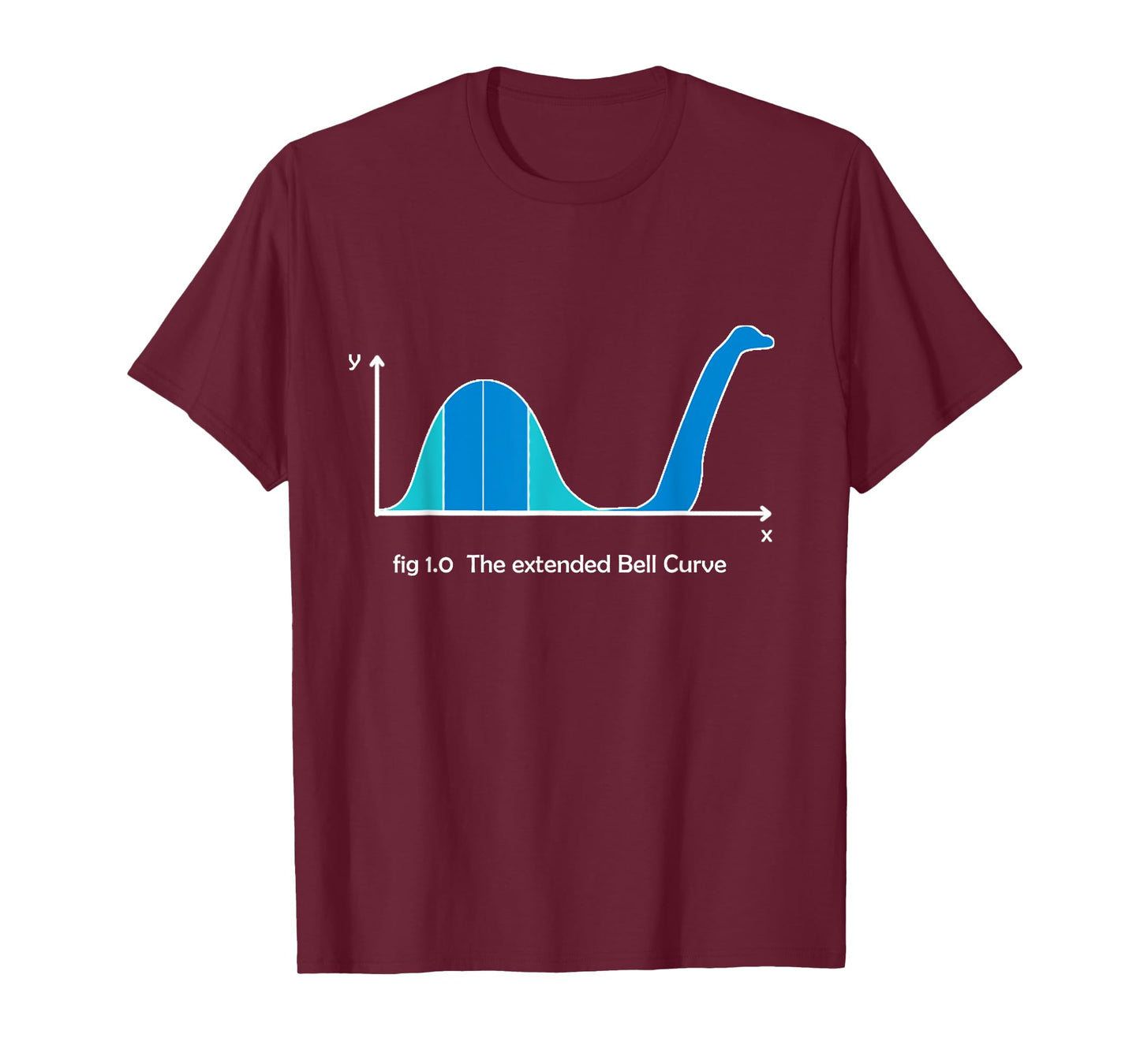 Statistics Normal Distribution Bell Curve Math Pun T-Shirt