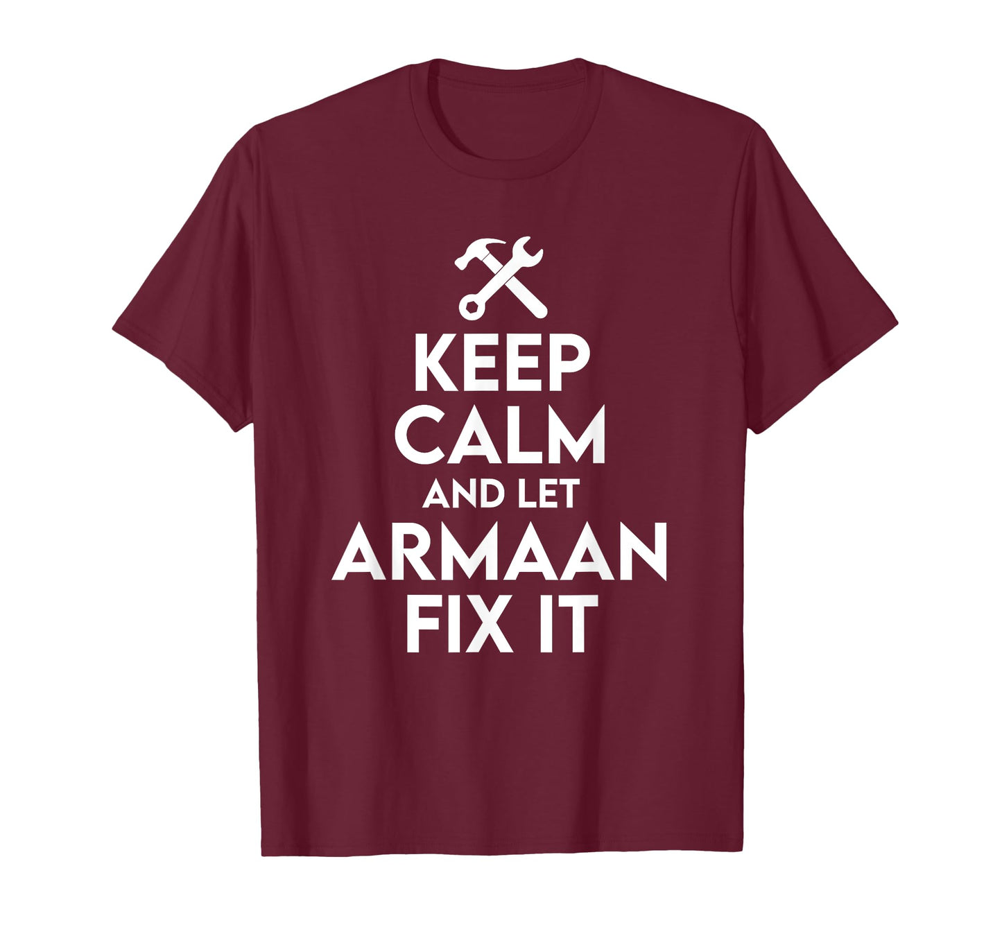 Armaan Handyman Birthday Name Personalized Armaan Mechanic T-Shirt