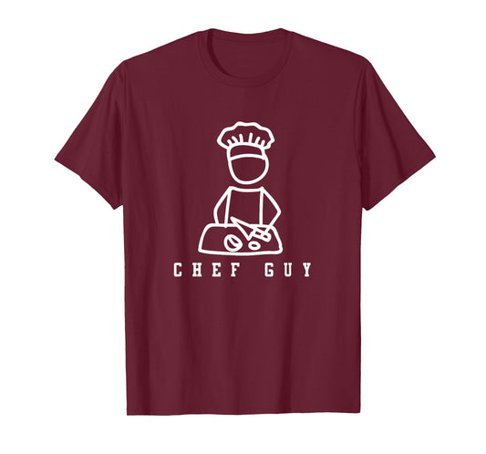 Chef Guy | Mens Chef Design Cooking T-Shirt