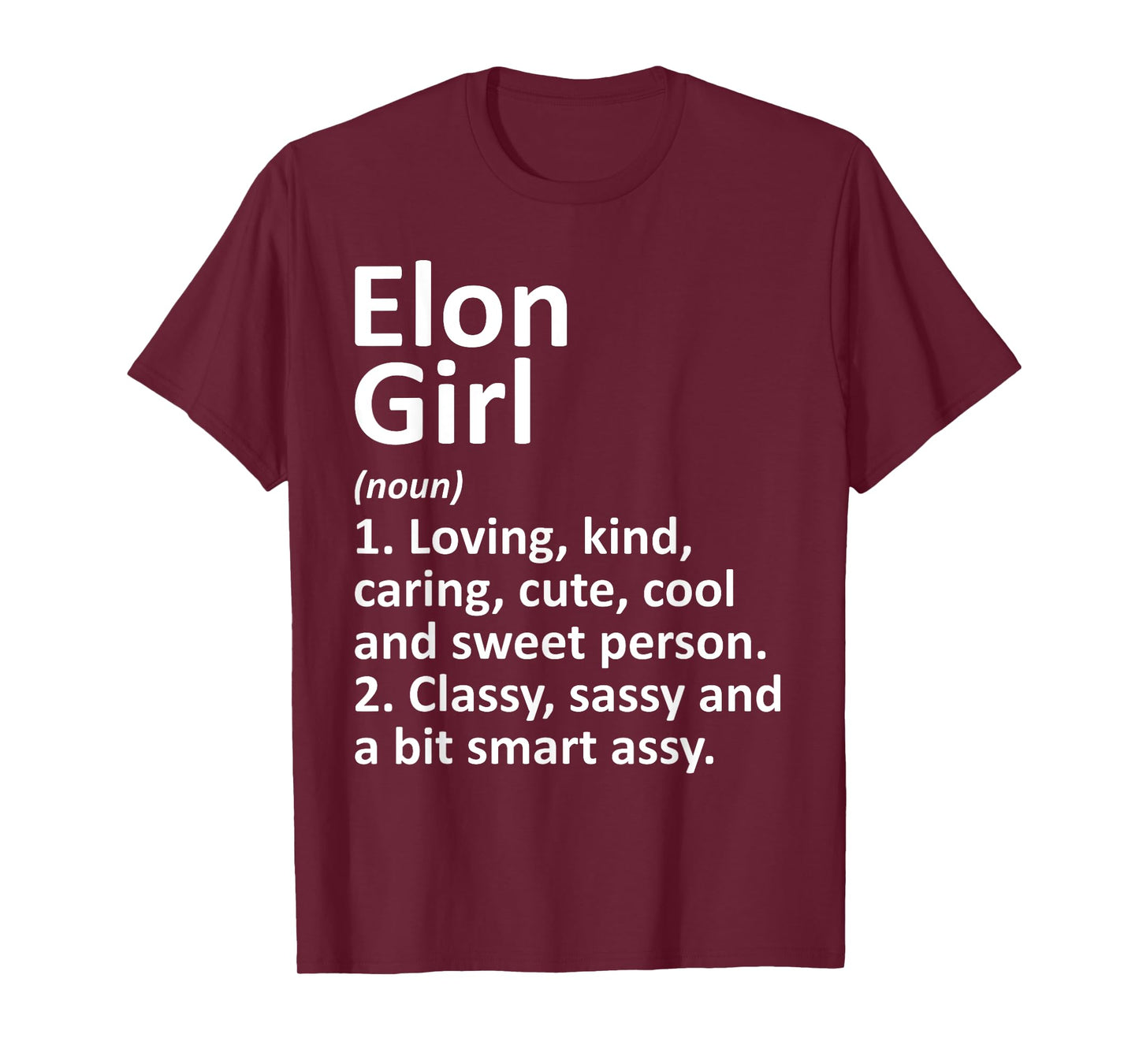 ELON GIRL NC NORTH CAROLINA Funny City Home Roots Gift T-Shirt