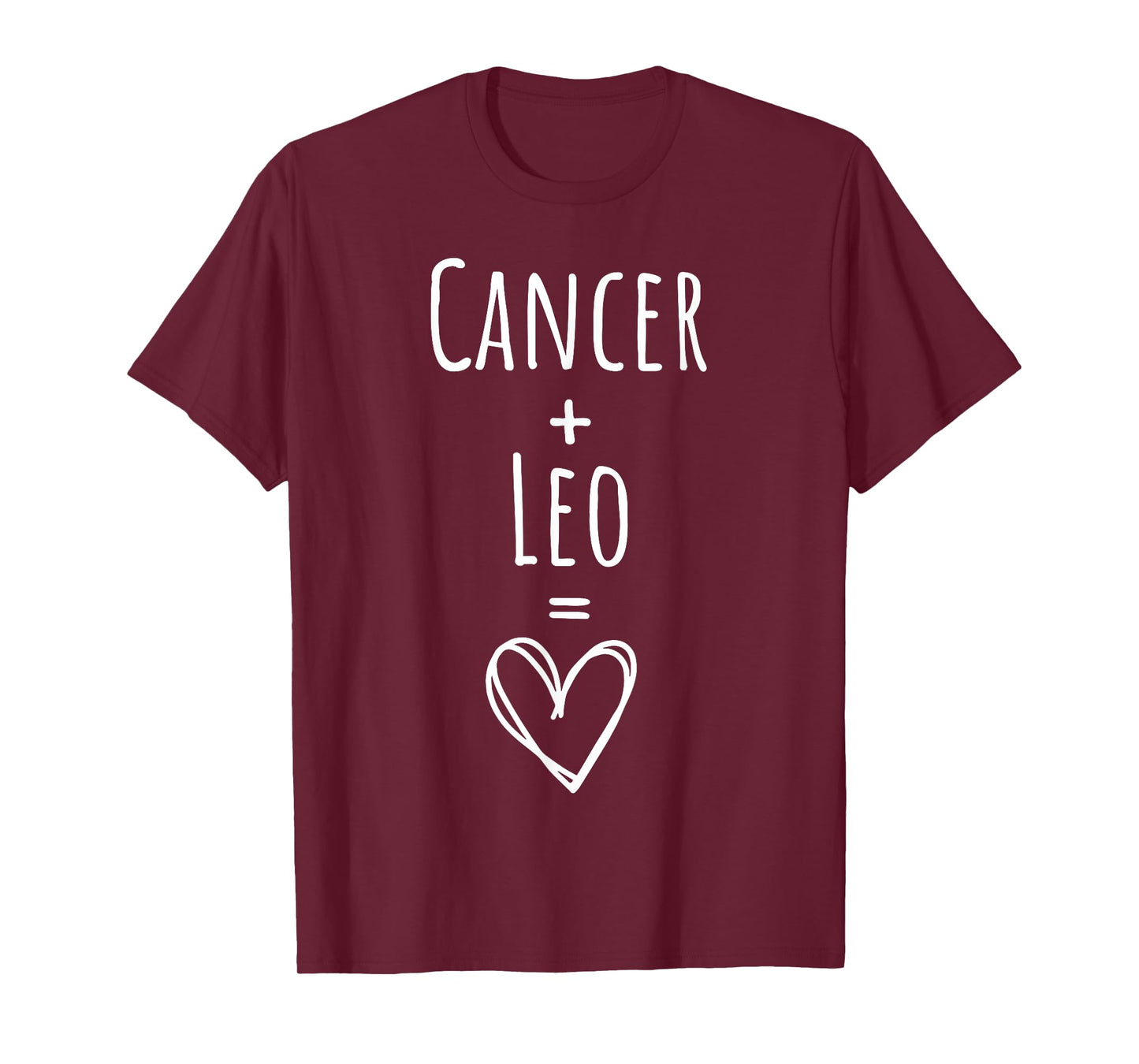 Cancer and Leo Couple Matching Zodiac Sign T-Shirt