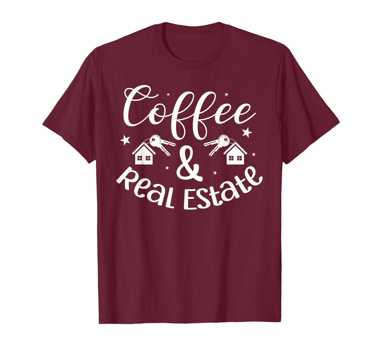 Coffee and Real Estate Investor Real Estate Agent Realtor T-Shirt