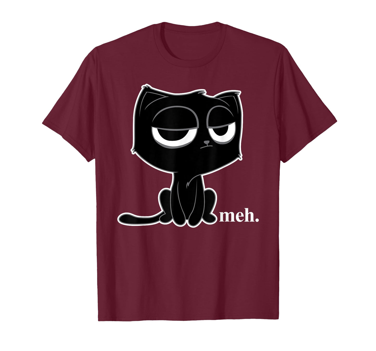 Funny Meh Cat T-Shirt - Cute Kitty Tee Shirt T-Shirt