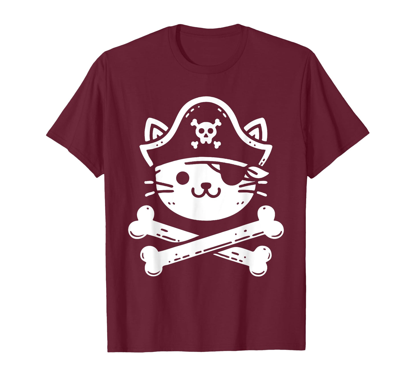 Pirate Cat Crossbones Cat Lover Cats Kitten Owner T-Shirt