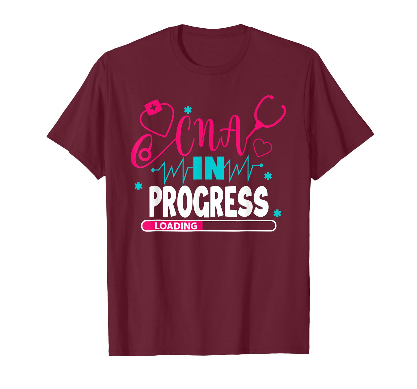 CNA In Progress Nursing School Student Future Nurse Life T-Shirt