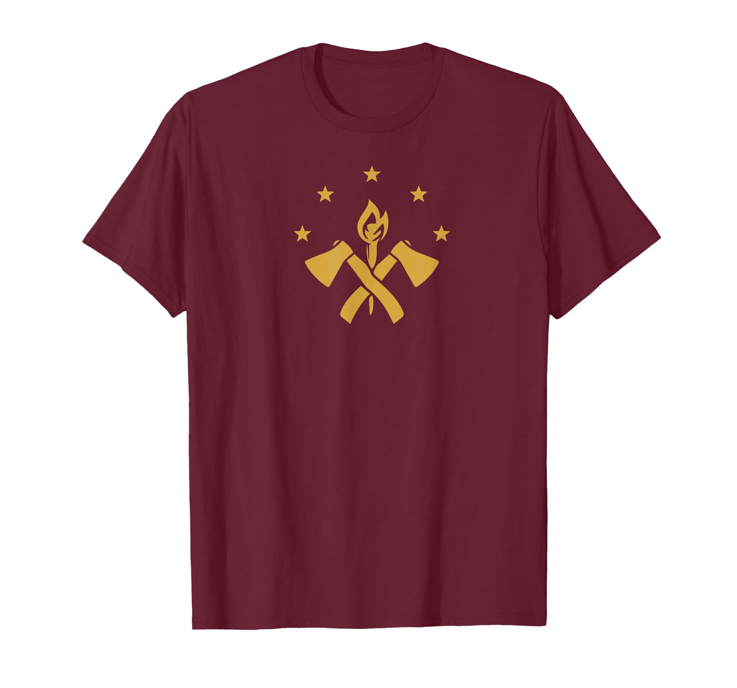 FBA Maroon Flag Foundational Black American T-Shirt