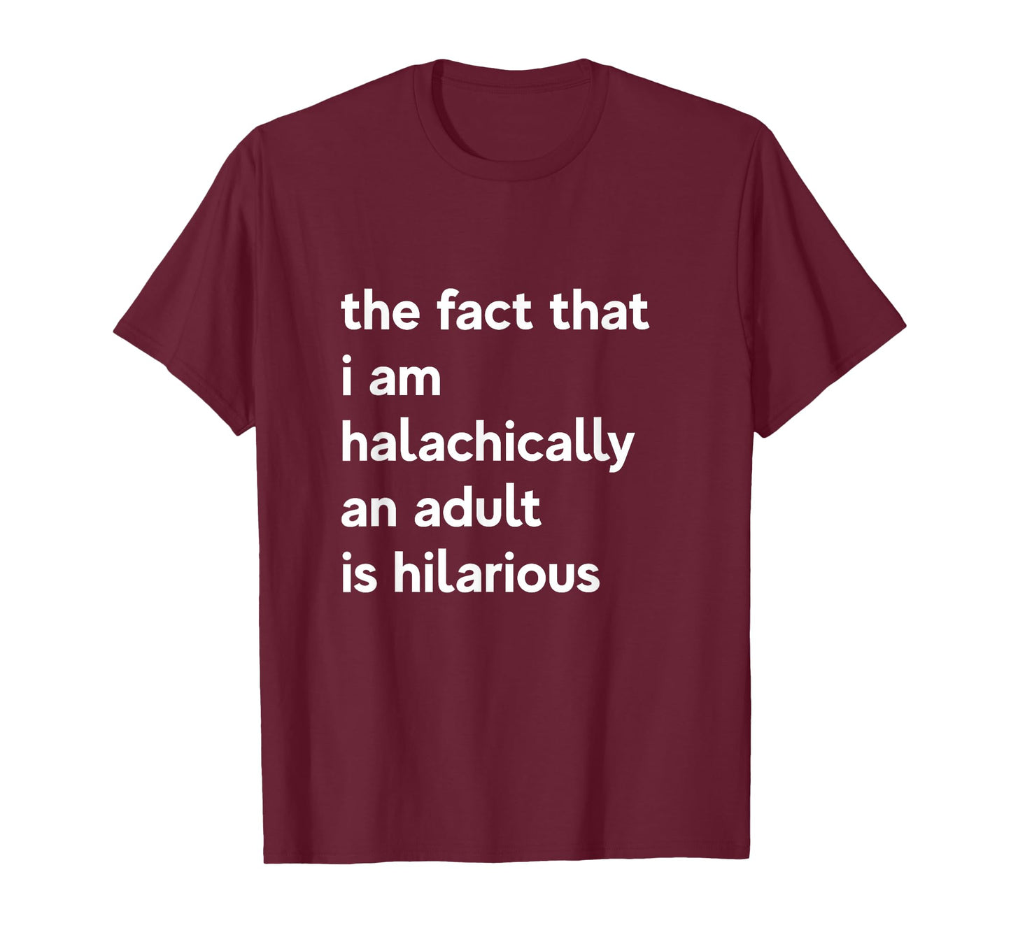 13th Birthday I'm halachically An Adult Jewish Bar Mitzvah T-Shirt
