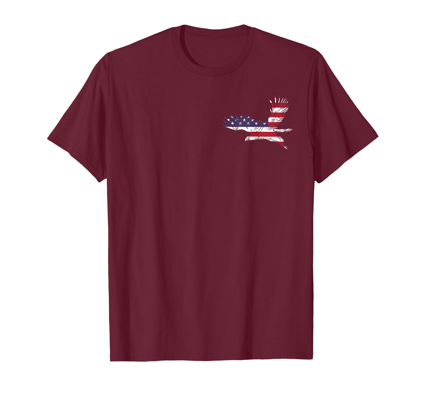 4th of July Bald Eagle US Flag Pocket America Men Women Kids T-Shirt
